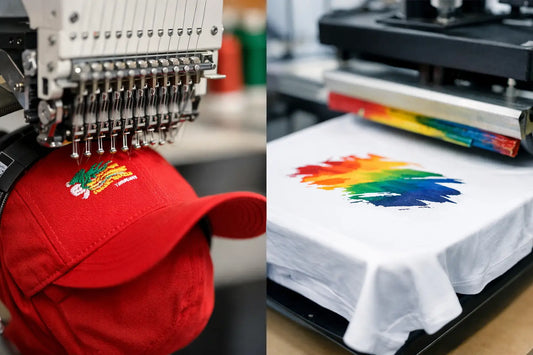 Broderie versus imprimare textile promoționale